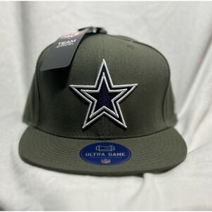 Dallas Cowboys Stiched Hat Adjustable Snapback NFL Team Apparel OSFA Green NEW